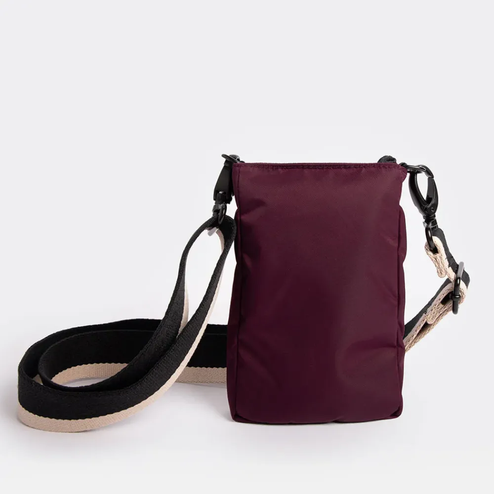 Burgundy Padded Phone Pouch Bag>Caroline Gardner Cheap