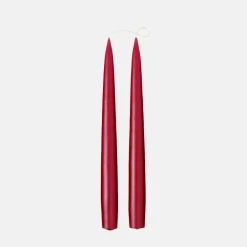 Burgundy Taper Dinner Candles Set of 2>Caroline Gardner New