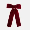 Burgundy Velvet Bow Hair Clip>Caroline Gardner Hot