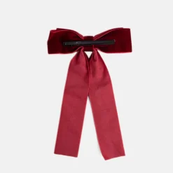 Burgundy Velvet Bow Hair Clip>Caroline Gardner Hot