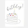 Cake & Candle Birthday Card>Caroline Gardner Sale