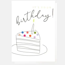 Cake & Candle Birthday Card>Caroline Gardner Sale