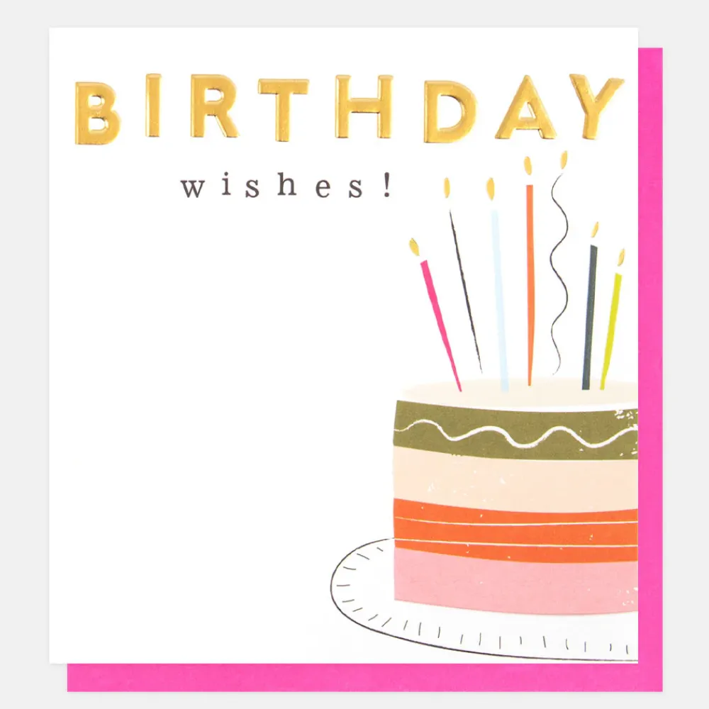 Cake & Candles Birthday Card>Caroline Gardner Online