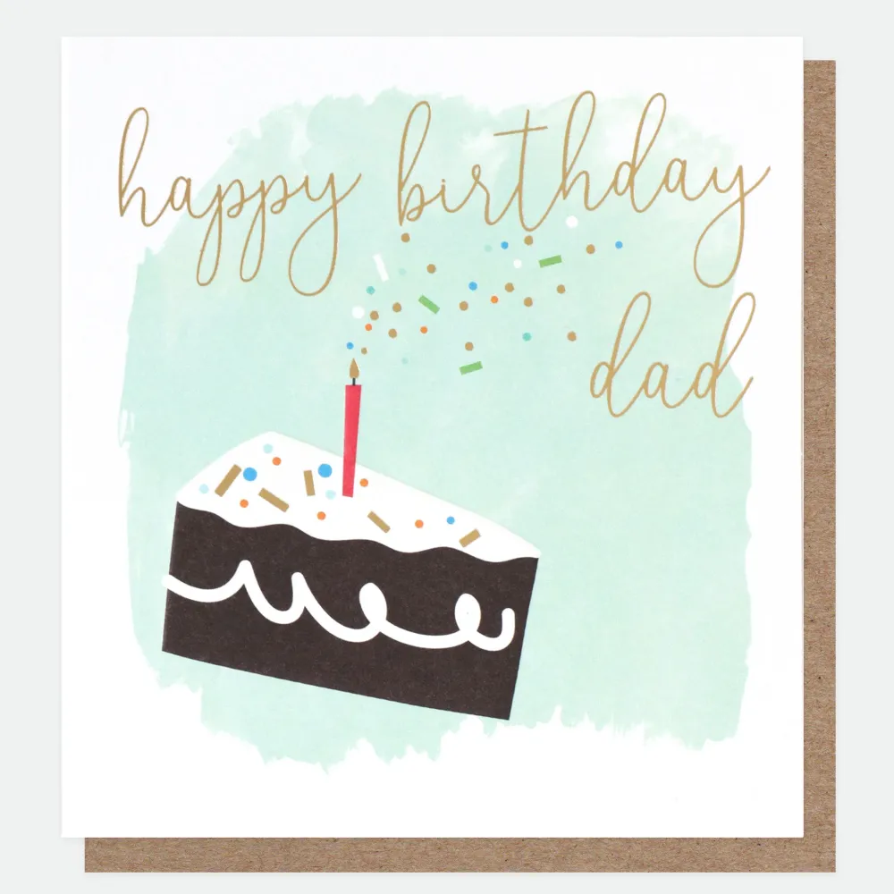 Cake & Confetti Happy Birthday Dad Card>Caroline Gardner Fashion