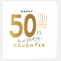 Cake 50th Birthday Card For Daughter>Caroline Gardner Sale