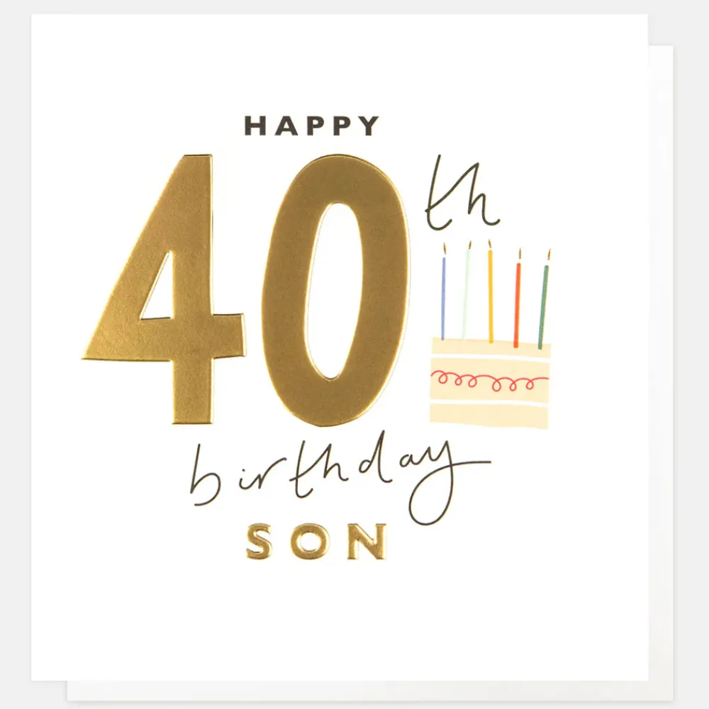 Cake 40th Birthday Card For Son>Caroline Gardner Sale