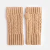 Camel Cashmere Cable Knit Wrist Warmers>Caroline Gardner Fashion
