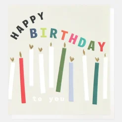 Candles & Hearts Birthday Card>Caroline Gardner Store