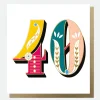 Carnival 40th Birthday Card>Caroline Gardner Sale