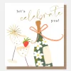 Celebrate Bottle & Glasses Card>Caroline Gardner New