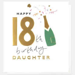 Champagne Bottle 18th Birthday Card For Daughter>Caroline Gardner Hot