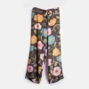 Charcoal Bloom Pyjama Trousers>Caroline Gardner Shop
