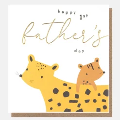Cheetahs 1st Father's Day Card>Caroline Gardner Best