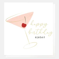 Cocktail Birthday Card For Sister>Caroline Gardner Sale