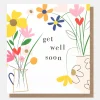 Colourful Flowers Get Well Soon Card>Caroline Gardner Discount