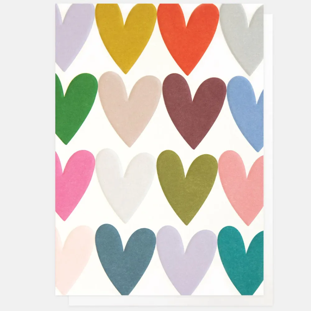 Colourful Hearts Everyday Card>Caroline Gardner Outlet