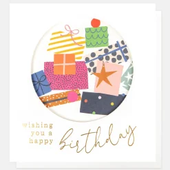 Colourful Wrapped Presents Birthday Card>Caroline Gardner Cheap