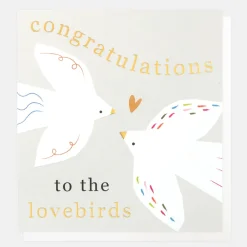 Congratulations To The Lovebirds Card>Caroline Gardner Store