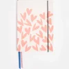 Coral Hearts Soft Cover A5 Notebook>Caroline Gardner Outlet