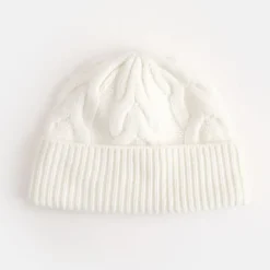 Cream Cashmere Cable Knit Hat>Caroline Gardner Cheap