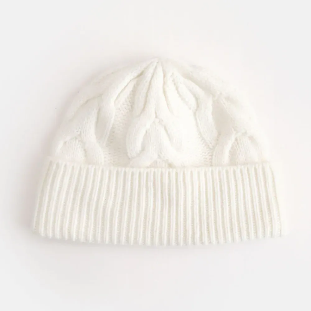 Cream Cashmere Cable Knit Hat>Caroline Gardner Cheap