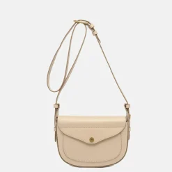 Cream Leather Sandy Crossbody Bag>Caroline Gardner Discount