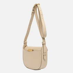 Cream Leather Sandy Crossbody Bag><noscript><img width=