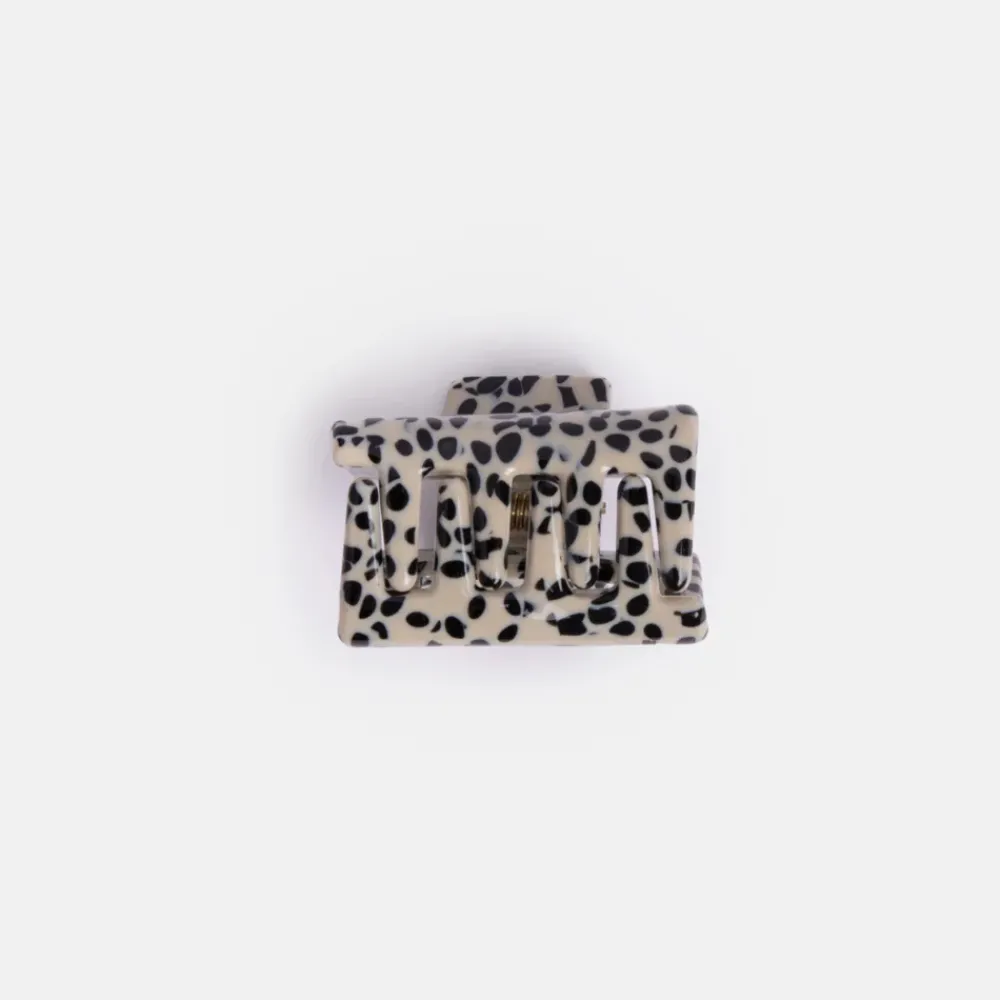 Cream/Black Speckle Mini Hair Claw>Caroline Gardner Cheap