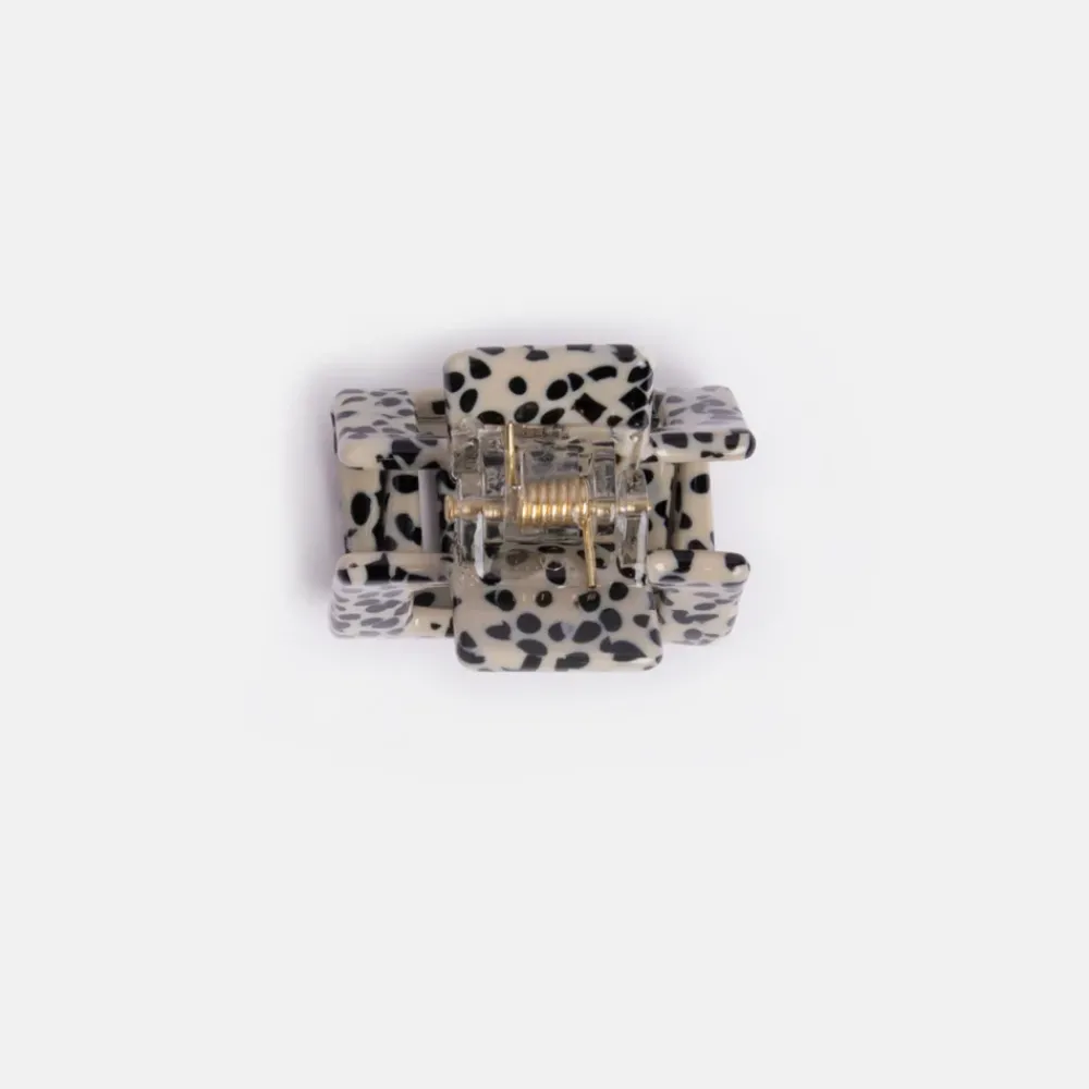 Cream/Black Speckle Mini Hair Claw>Caroline Gardner Cheap