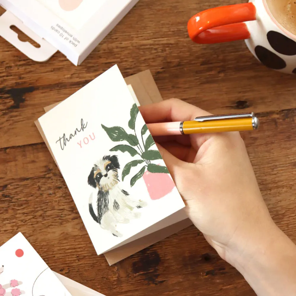 Cute Dog Thank You Notecards Pack of 10>Caroline Gardner Outlet