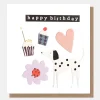 Dalmatian & Cupcakes Happy Birthday Card>Caroline Gardner Sale