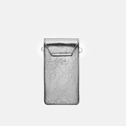 Dark Silver Leather Corallo Phone Bag>Caroline Gardner Cheap