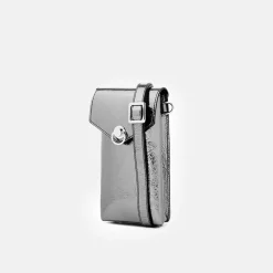 Dark Silver Leather Corallo Phone Bag><noscript><img width=