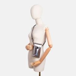 Dark Silver Leather Corallo Phone Bag><noscript><img width=