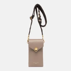Dove Grey Leather Corallo Phone Bag>Caroline Gardner Best Sale