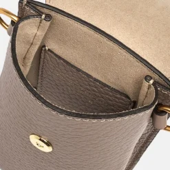 Dove Grey Leather Corallo Phone Bag><noscript><img width=