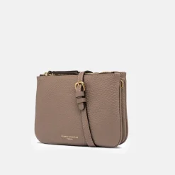 Dove Grey Leather Frida Crossbody Bag><noscript><img width=