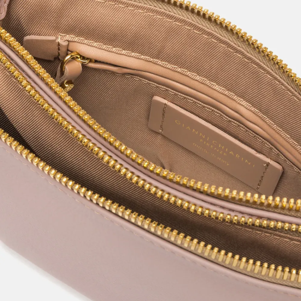 Dusky Pink Leather Frida Crossbody Bag>Caroline Gardner Flash Sale