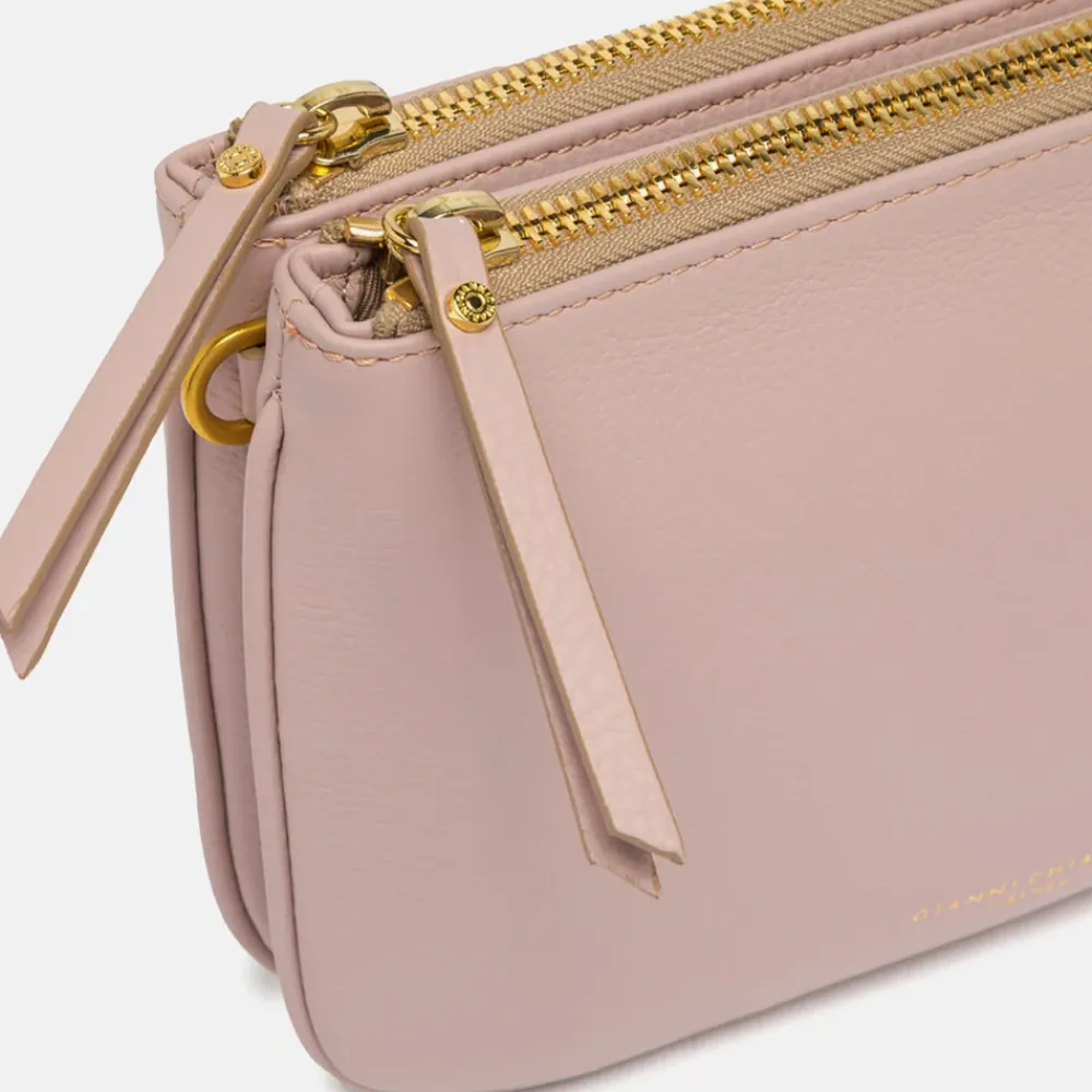 Dusky Pink Leather Frida Crossbody Bag>Caroline Gardner Flash Sale