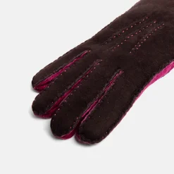 Ebony/Purple Shearling Gloves><noscript><img width=