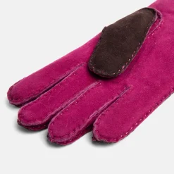 Ebony/Purple Shearling Gloves><noscript><img width=