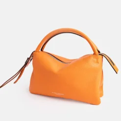 Flame Orange Leather Three Grab Bag><noscript><img width=
