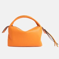 Flame Orange Leather Three Grab Bag><noscript><img width=