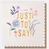 Floral A Note Just To Say Everyday Card>Caroline Gardner Sale