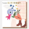 Flowers In Vase Happy Birthday Card>Caroline Gardner Store