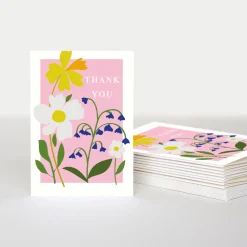 Flowers Thank You Notecards Pack of 10>Caroline Gardner Shop