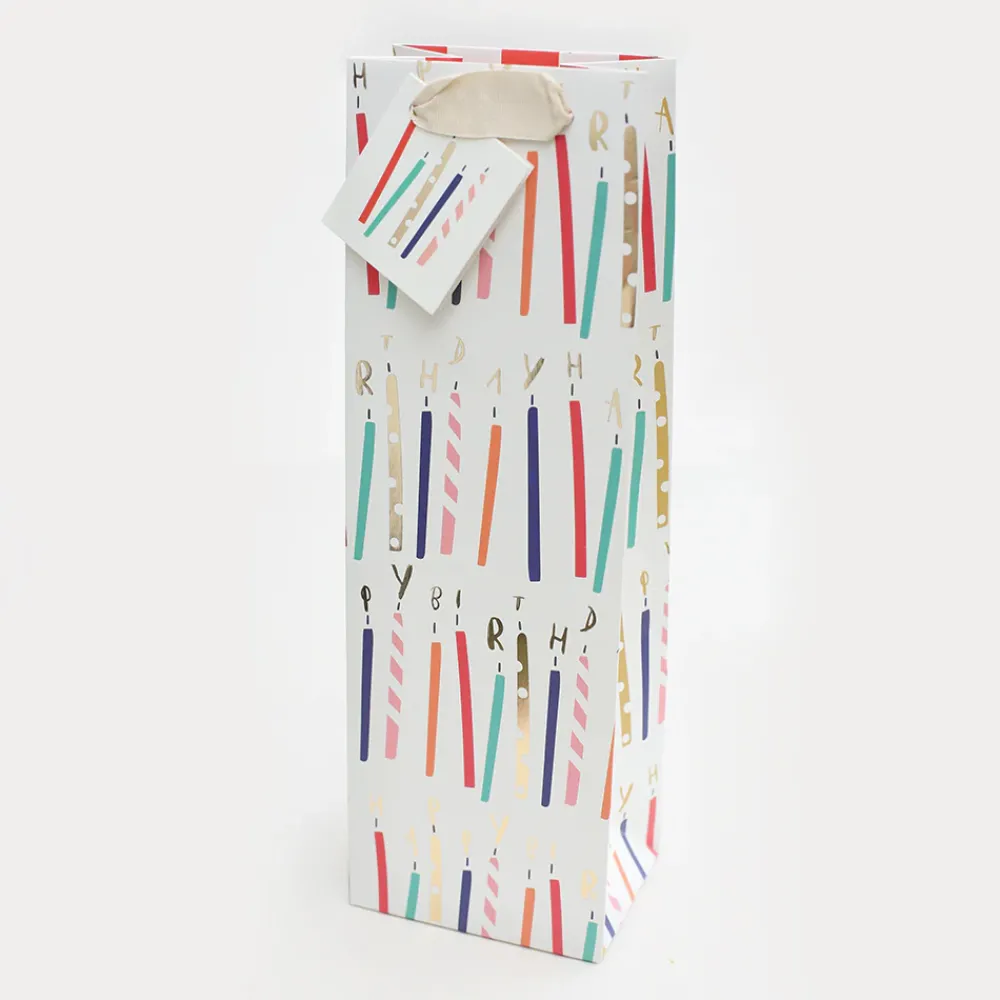 Foil Candles Bottle Gift Bag>Caroline Gardner Shop