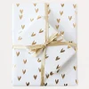 Foil Hearts Wrapping Paper>Caroline Gardner Store