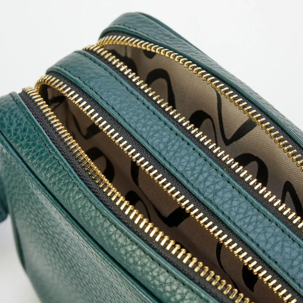 Forest Green Double Zip Camera Bag>Caroline Gardner Cheap