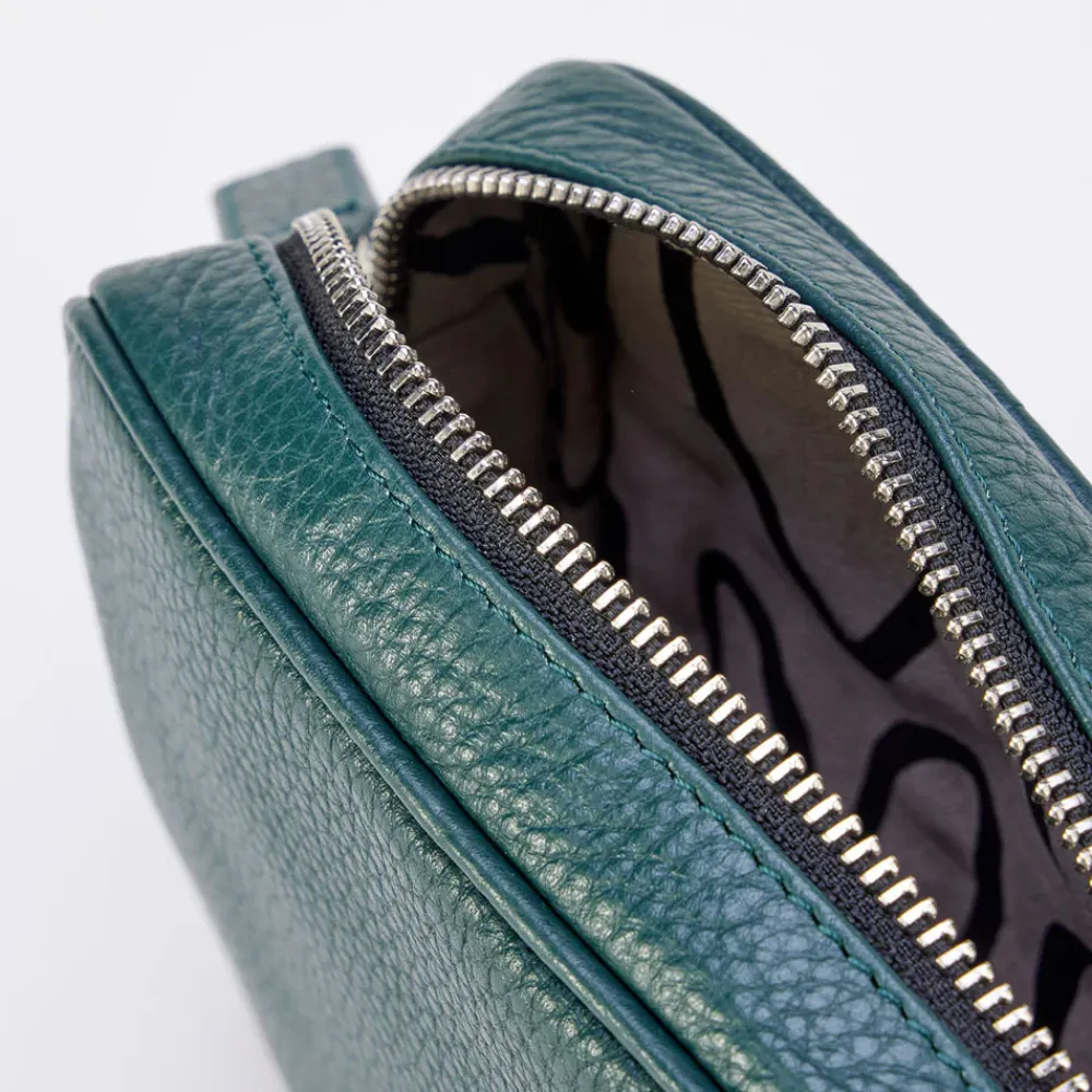 Forest Green Quilted Mini Camera Bag>Caroline Gardner Flash Sale